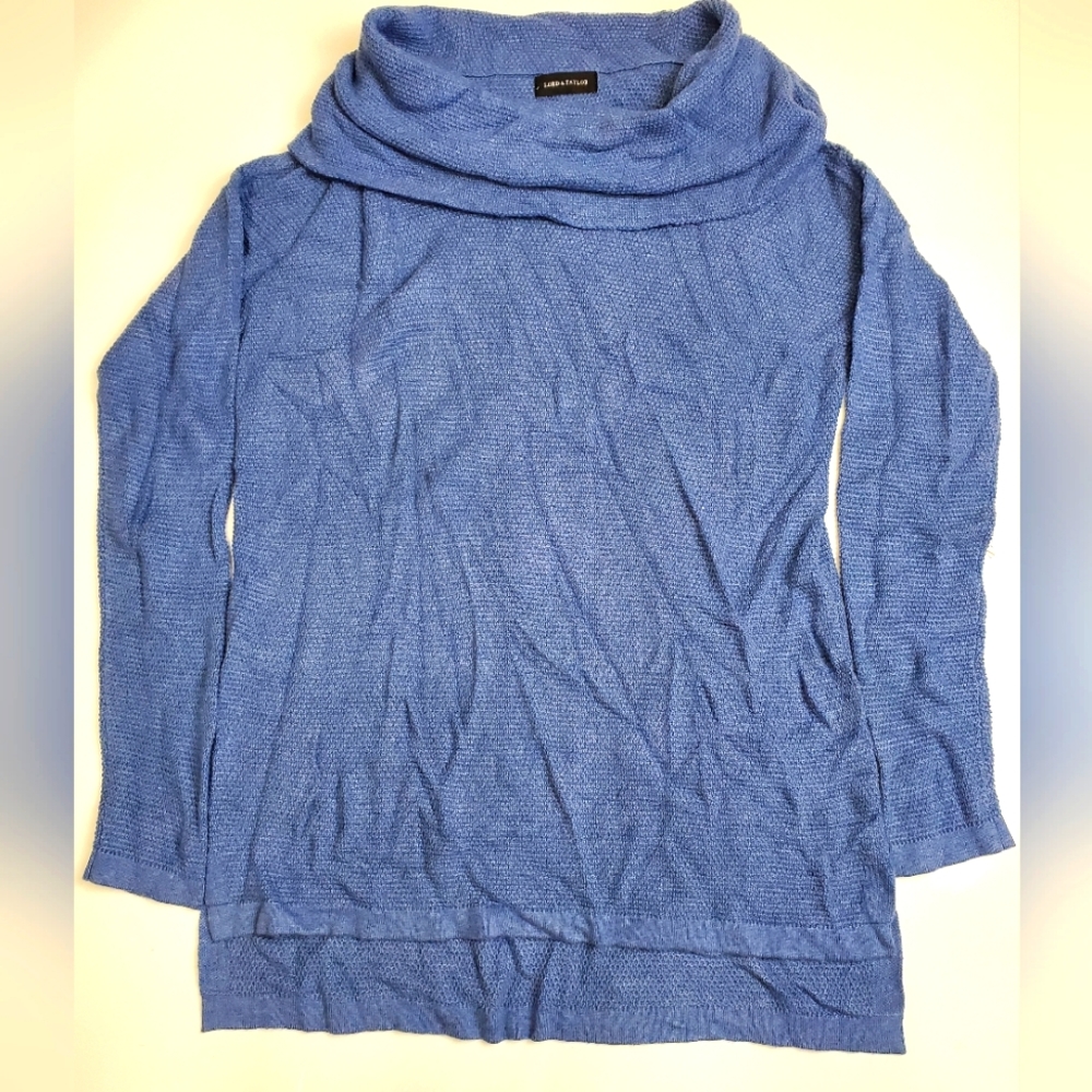 Cowel Neck Jersey Knit Long Sweater